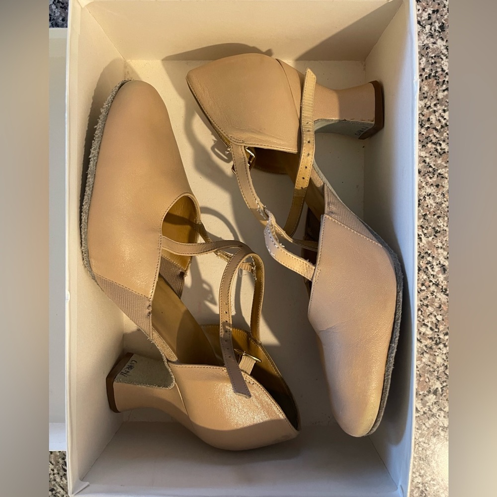 LaDuca Alexis Beige Character Dance Shoe 2.5” Soft Sole